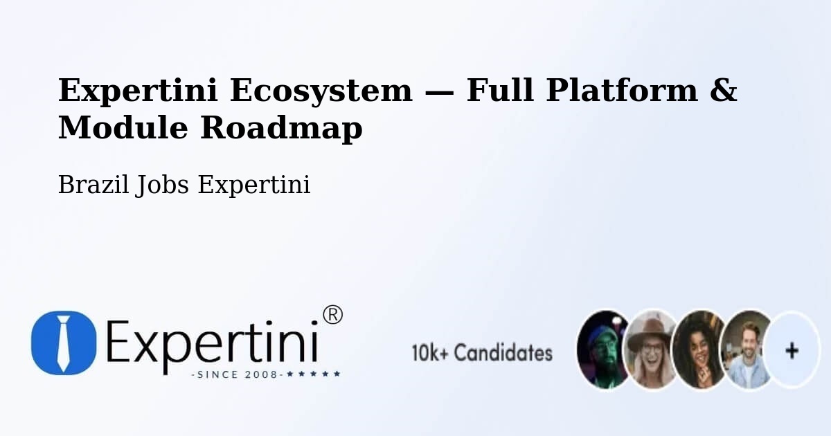 Expertini Ecosystem — Full Platform & Module Roadmap – Itinga