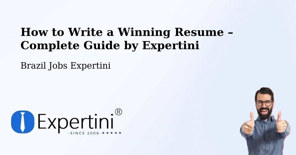 Resume Writing Guide for Job Seekers – Itinga - Itinga, Brazil Jobs Expertini